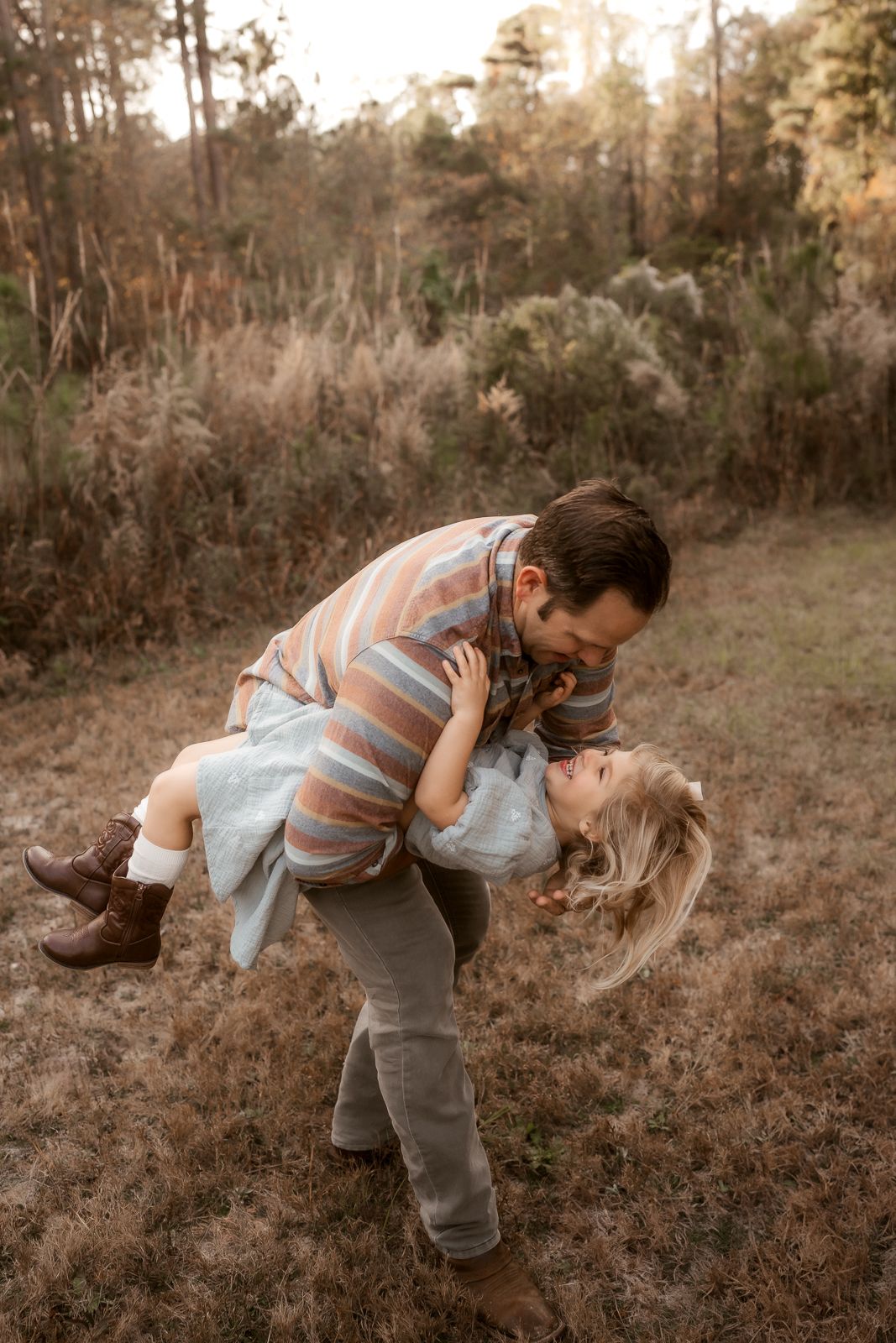 Outdoor family photography in Moore County, NC