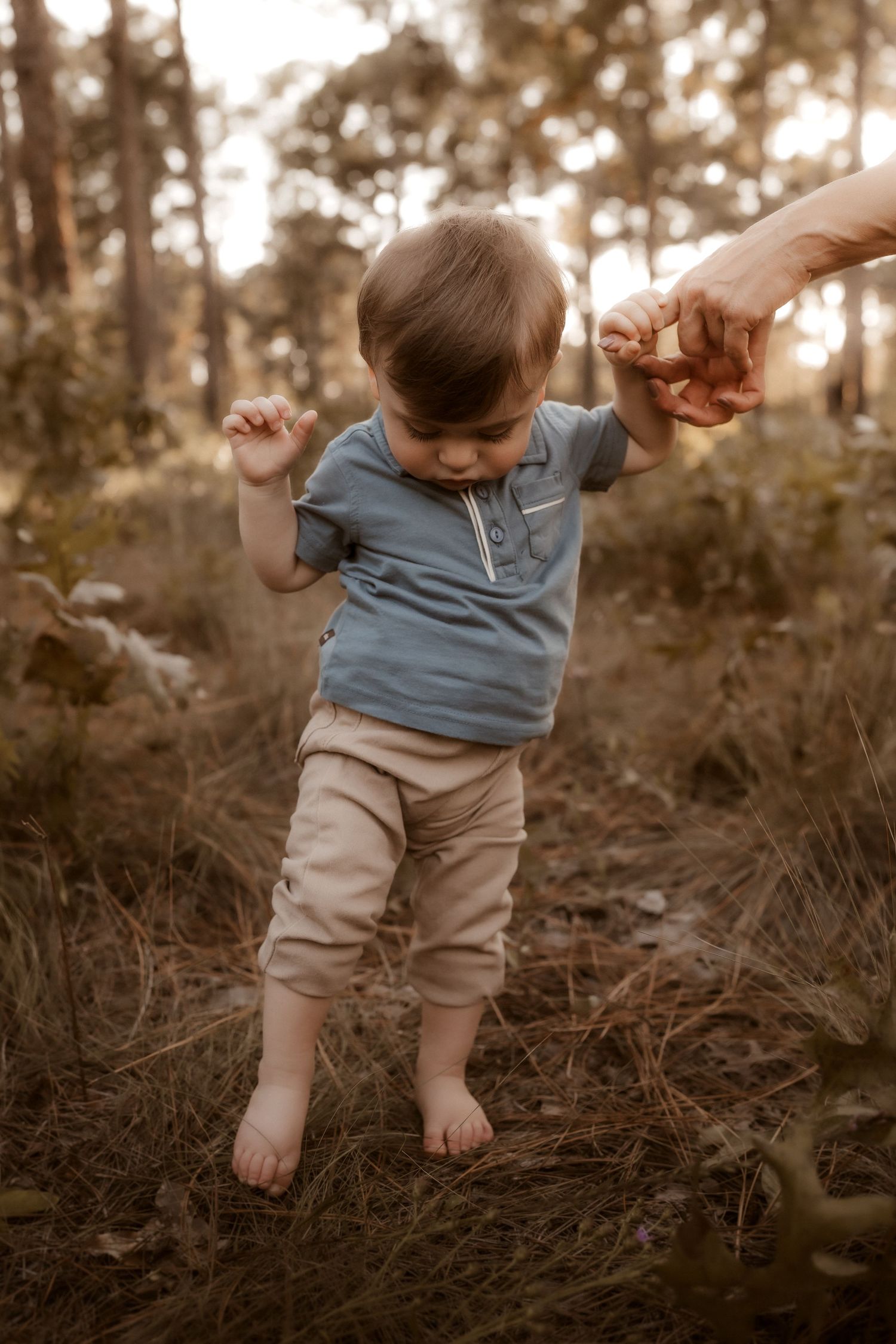 Outdoor family photography in Moore County, NC