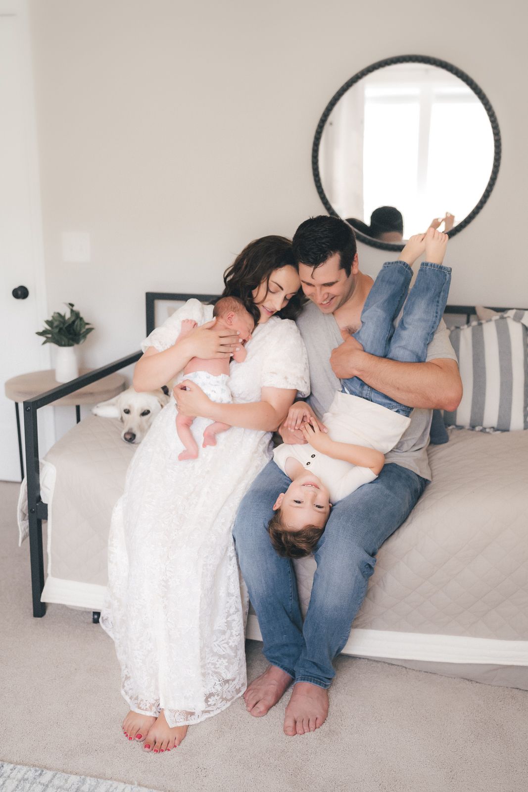 In-home newborn photography in Moore County, NC
