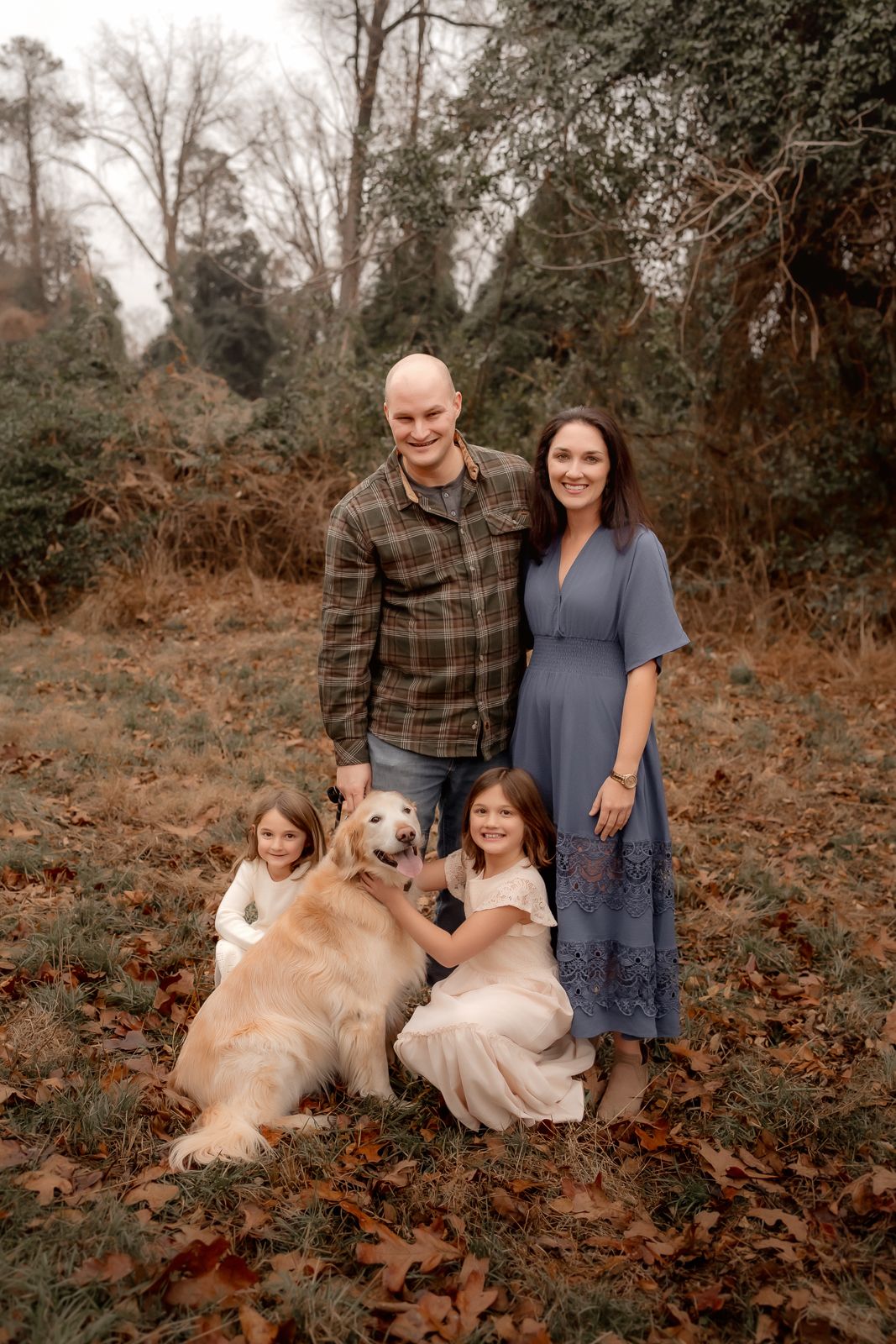 Outdoor family photography in Moore County, NC