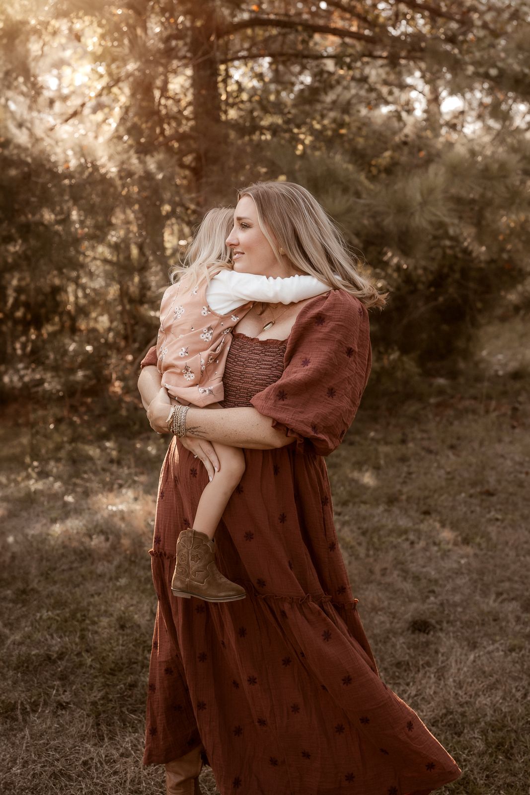 Outdoor family photography in Moore County, NC