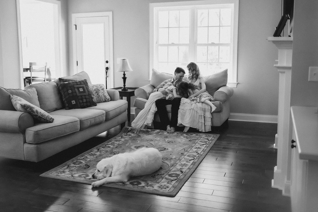 In-home newborn photography in Moore County, NC