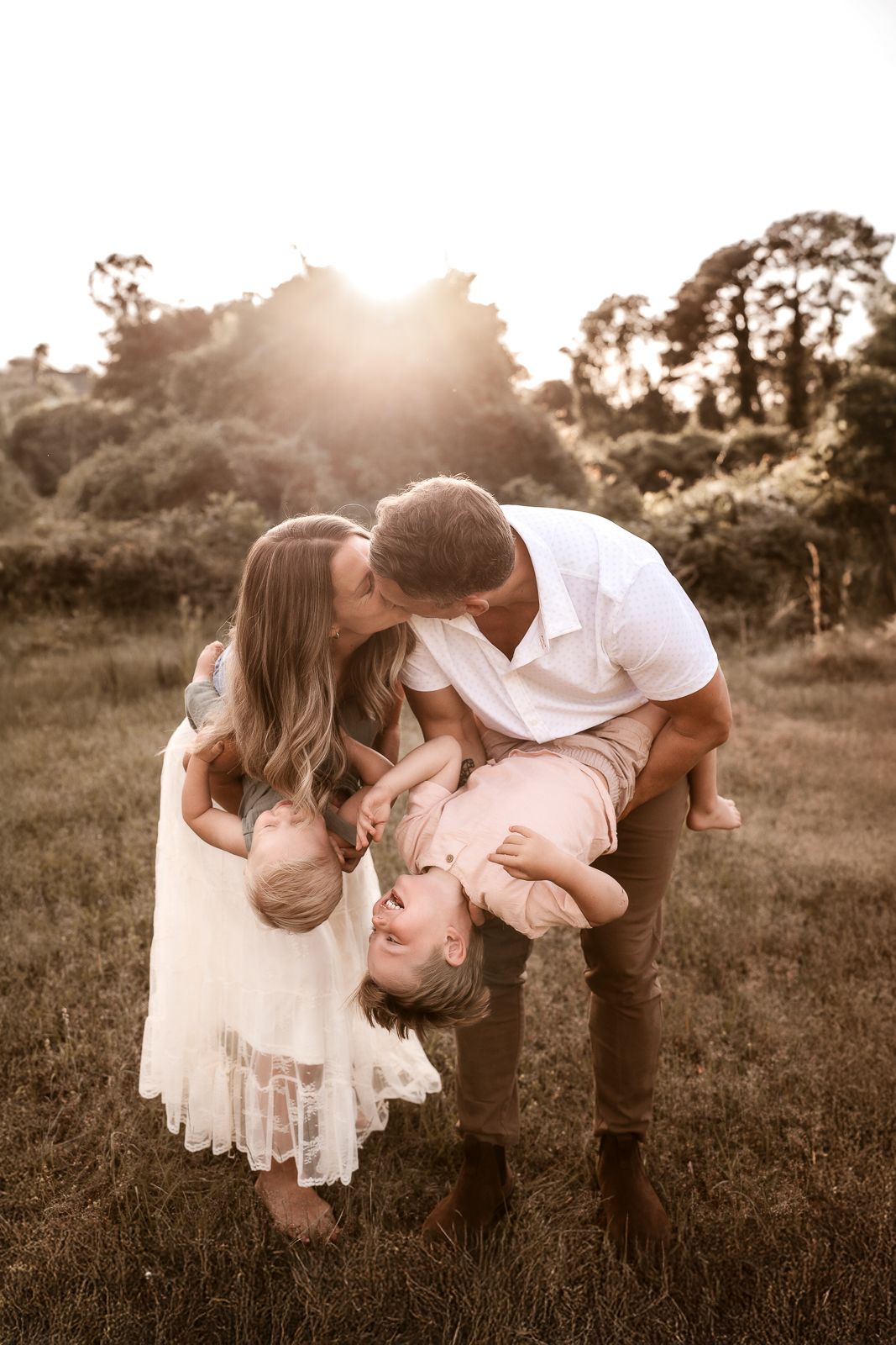 Outdoor family photography in Moore County, NC