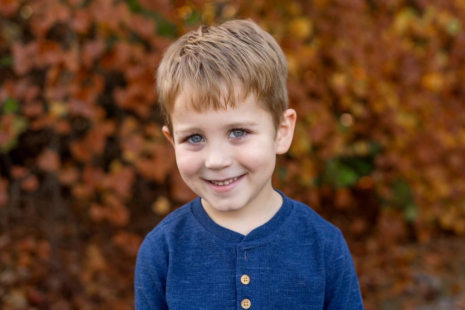 Outdoor preschool portraits in Moore County, NC