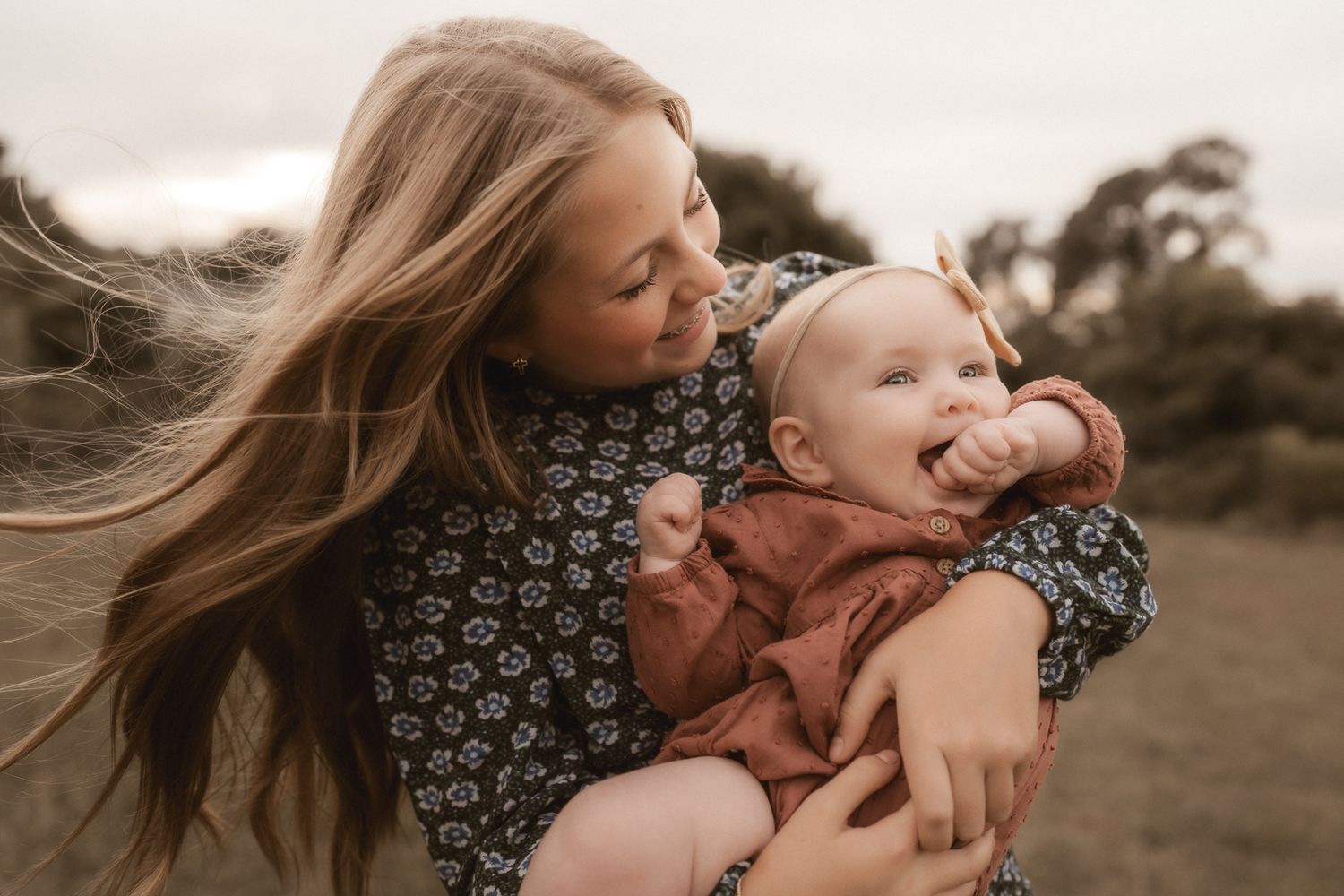 Outdoor family photography in Moore County, NC