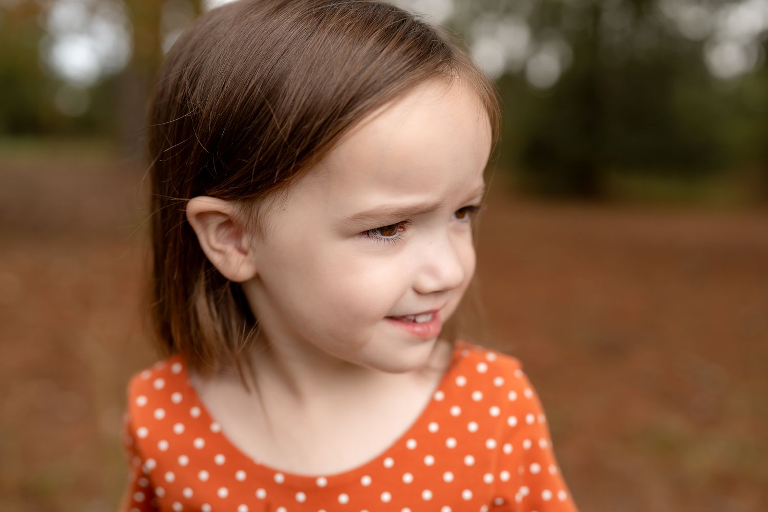 Outdoor preschool portraits in Moore County, NC