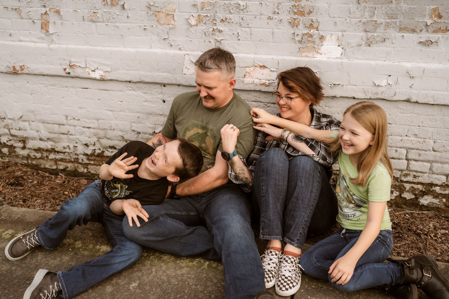 Outdoor family photography in Moore County, NC
