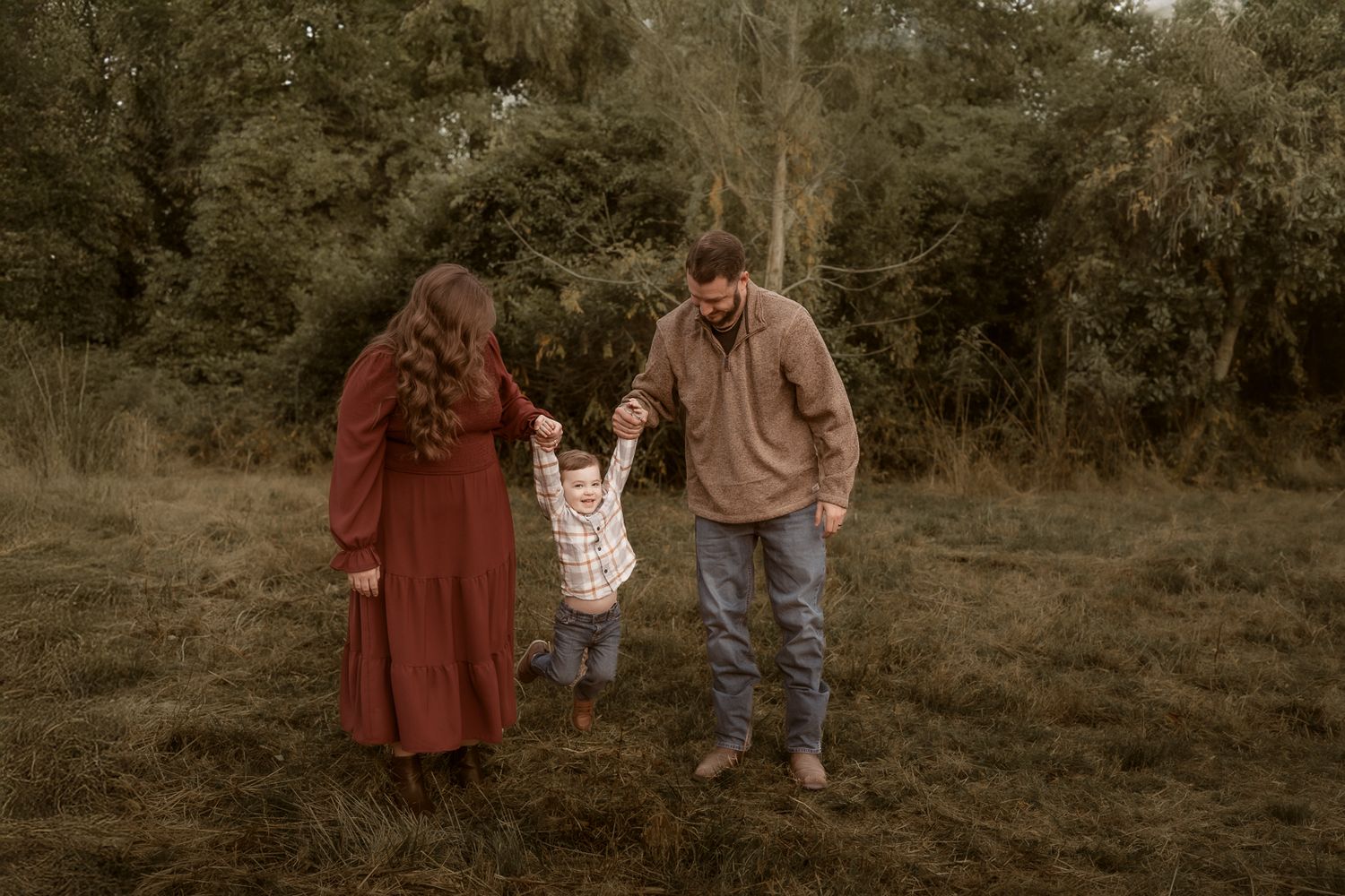 Outdoor family photography in Moore County, NC