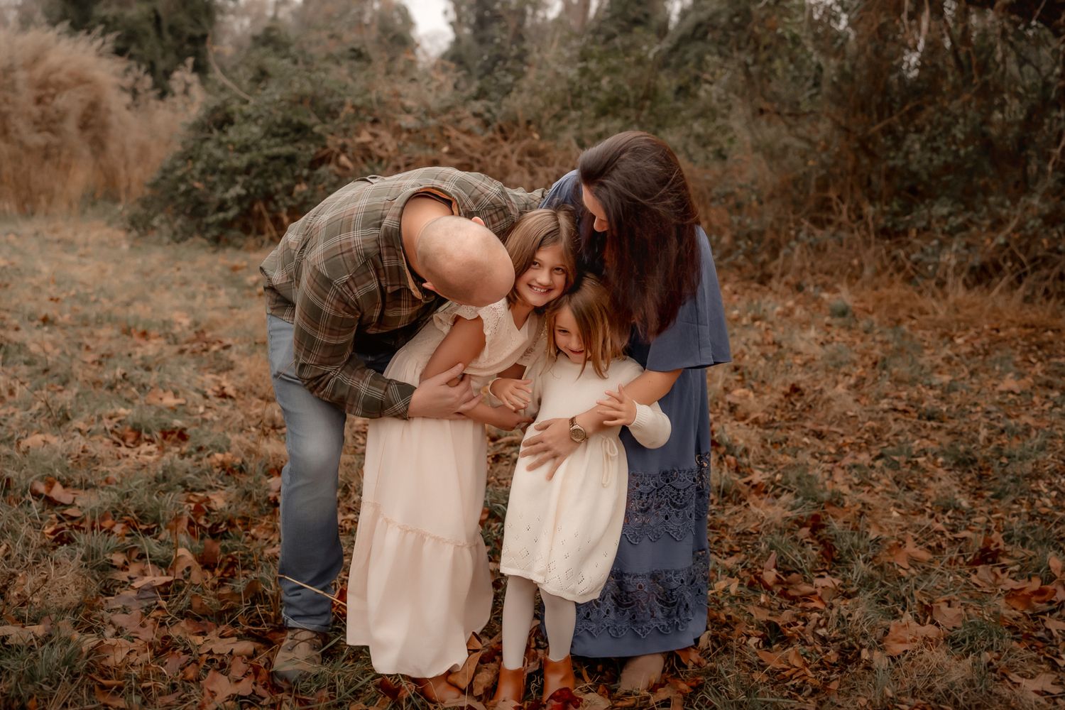 Outdoor family photography in Moore County, NC
