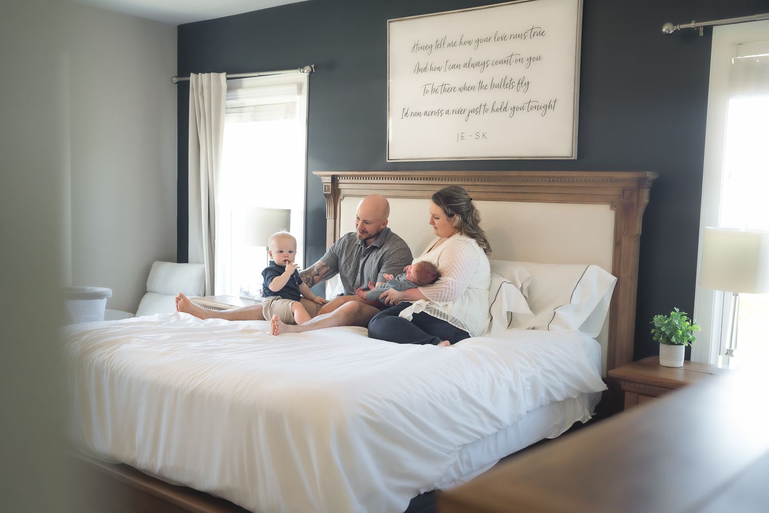 In-home newborn photography in Moore County, NC