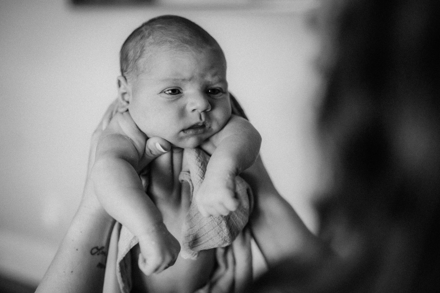 In-home newborn photography in Moore County, NC