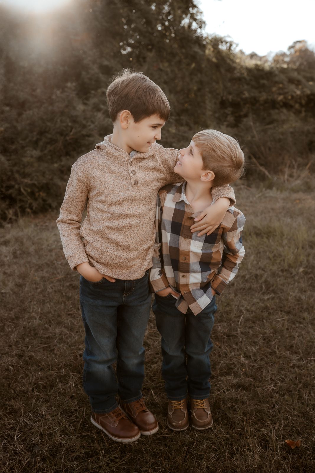Outdoor family photography in Moore County, NC