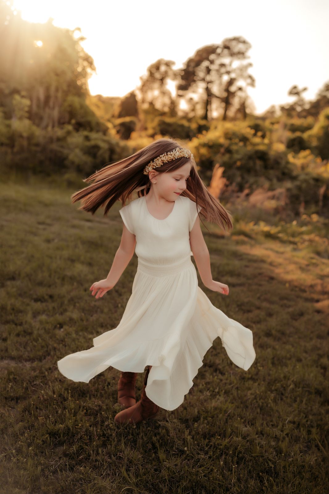 Outdoor family photography in Moore County, NC
