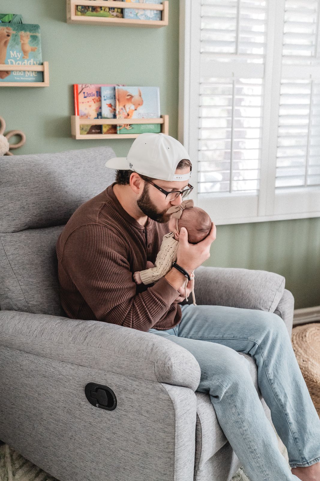 In-home newborn photography in Moore County, NC