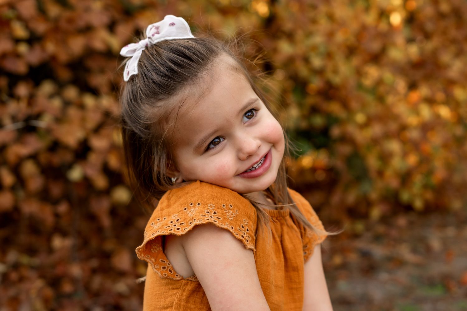 Outdoor preschool portraits in Moore County, NC
