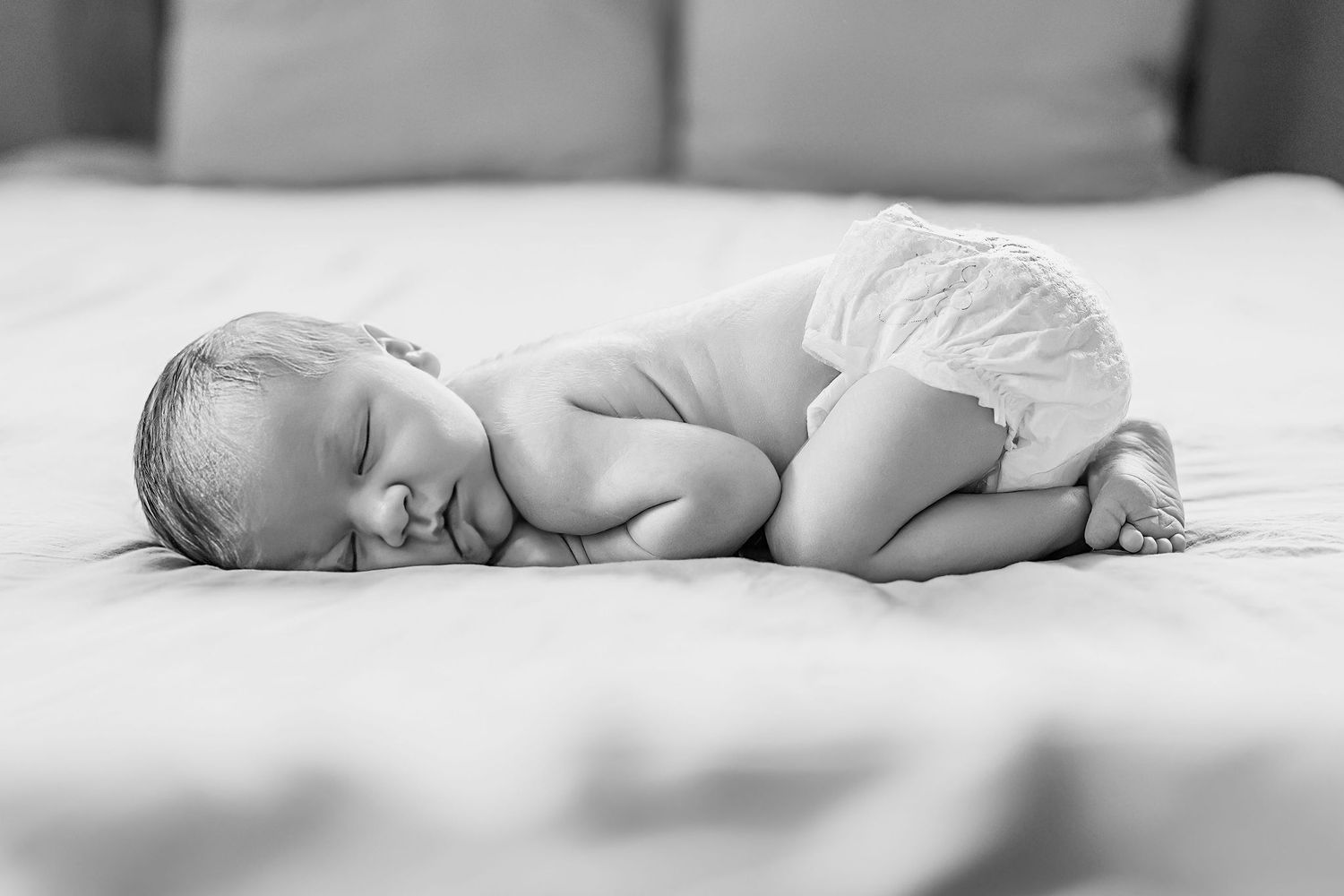 In-home newborn photography in Moore County, NC