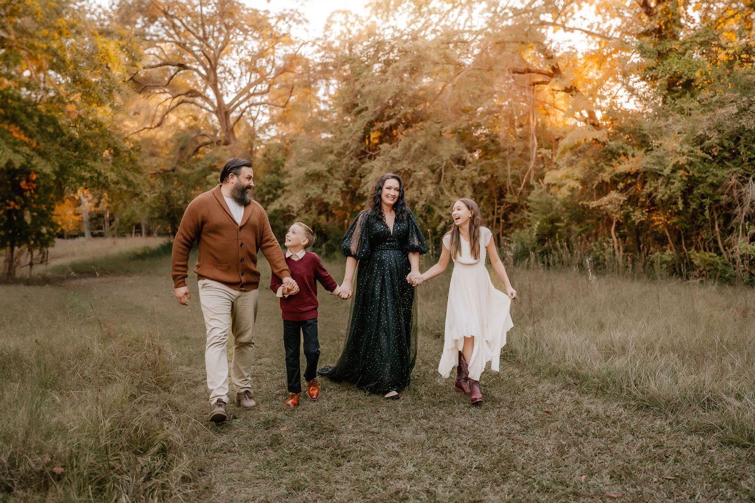 Outdoor family photography in Moore County, NC