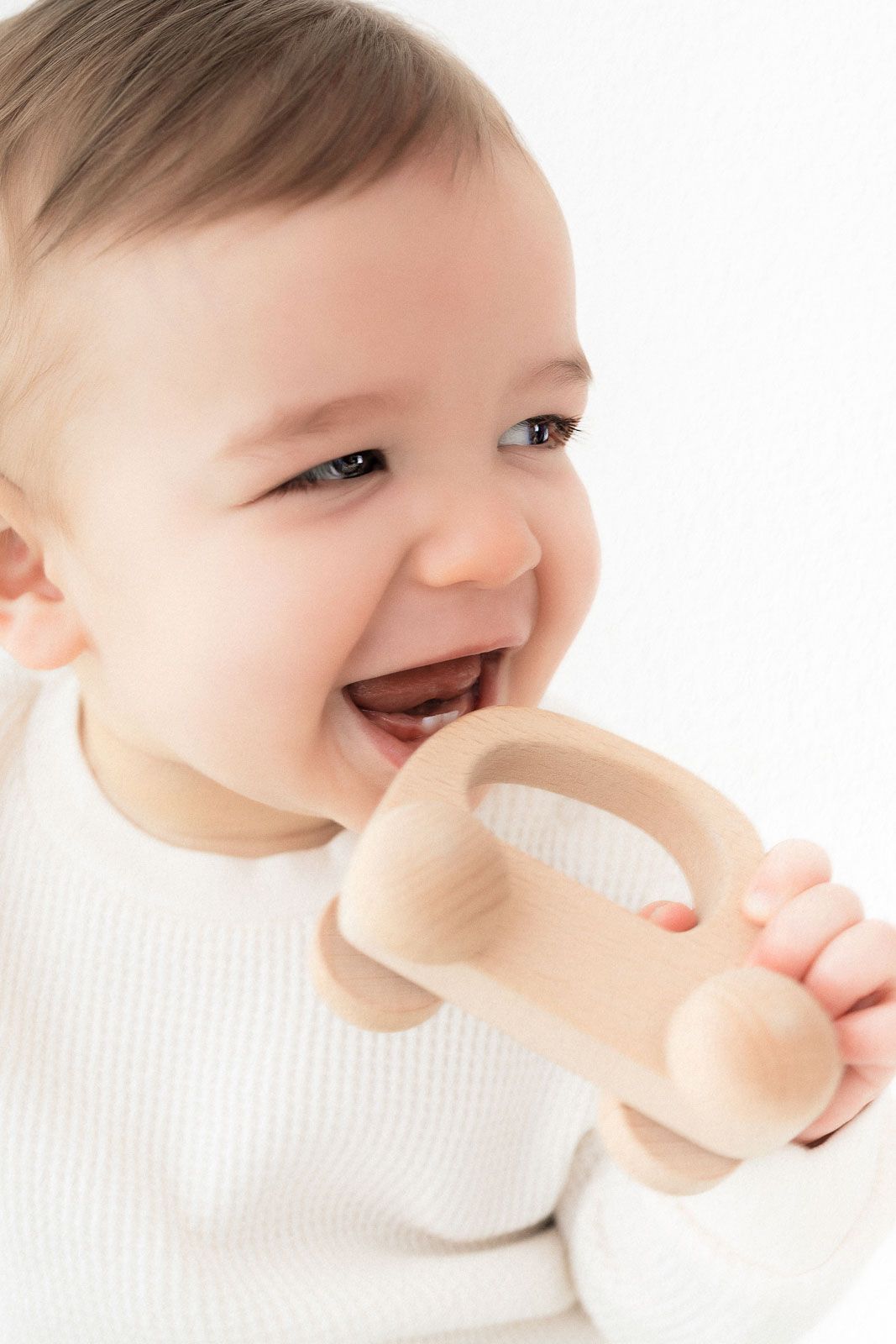 White studio child photography