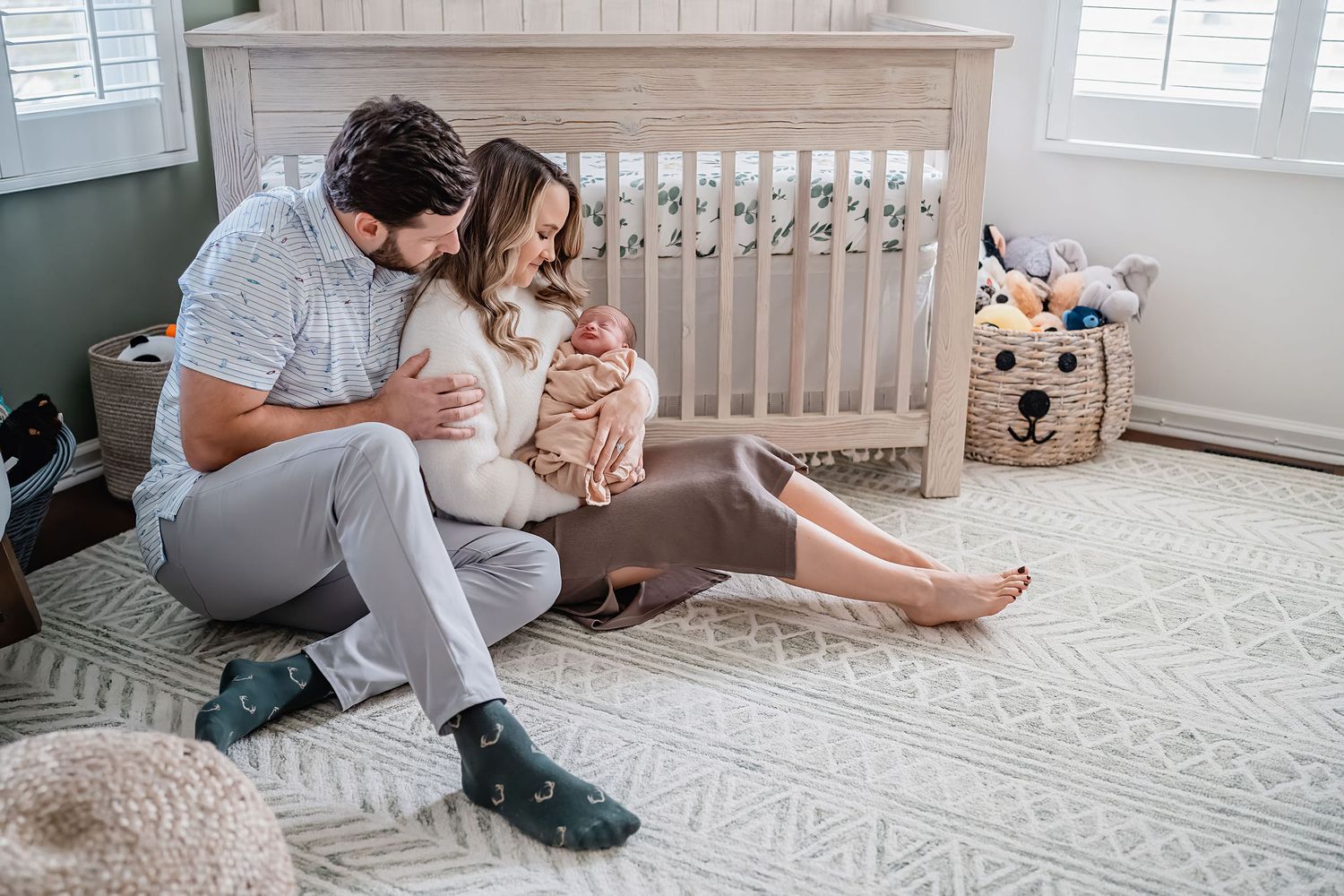 In-home newborn photography in Moore County, NC