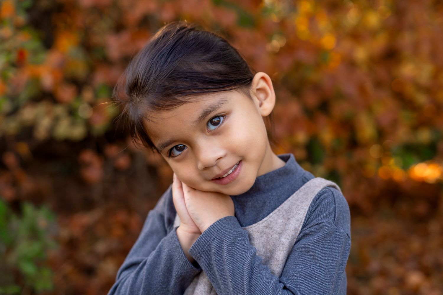 Outdoor preschool portraits in Moore County, NC