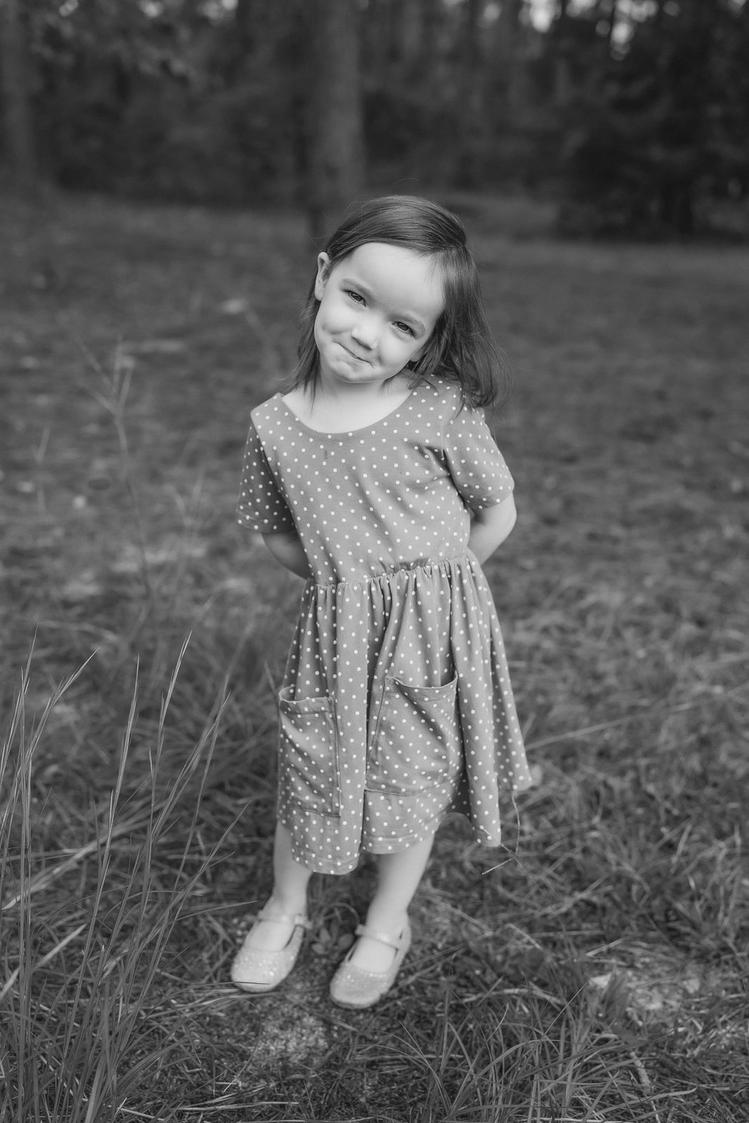 Outdoor preschool portraits in Moore County, NC