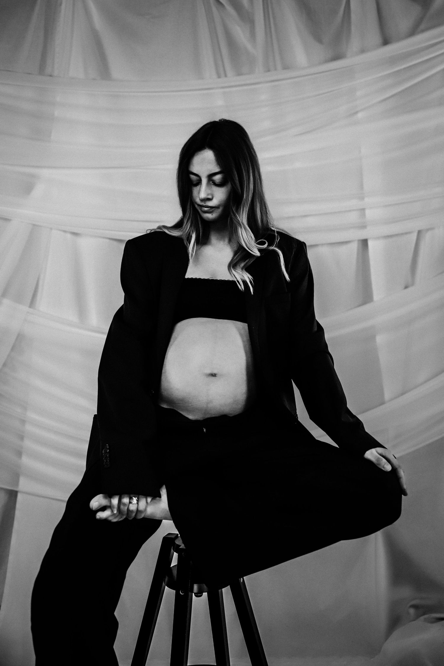 photographe Bassin Arcachon maternité studio