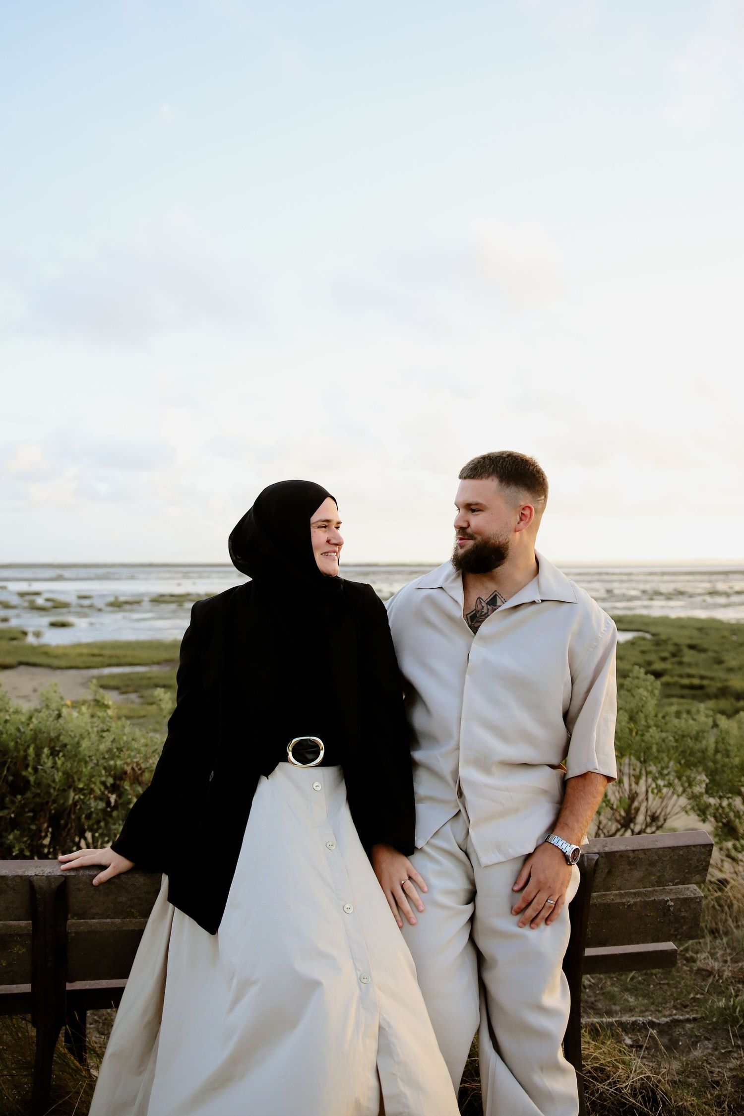 photographe Bassin Arcachon couple Lanton plage