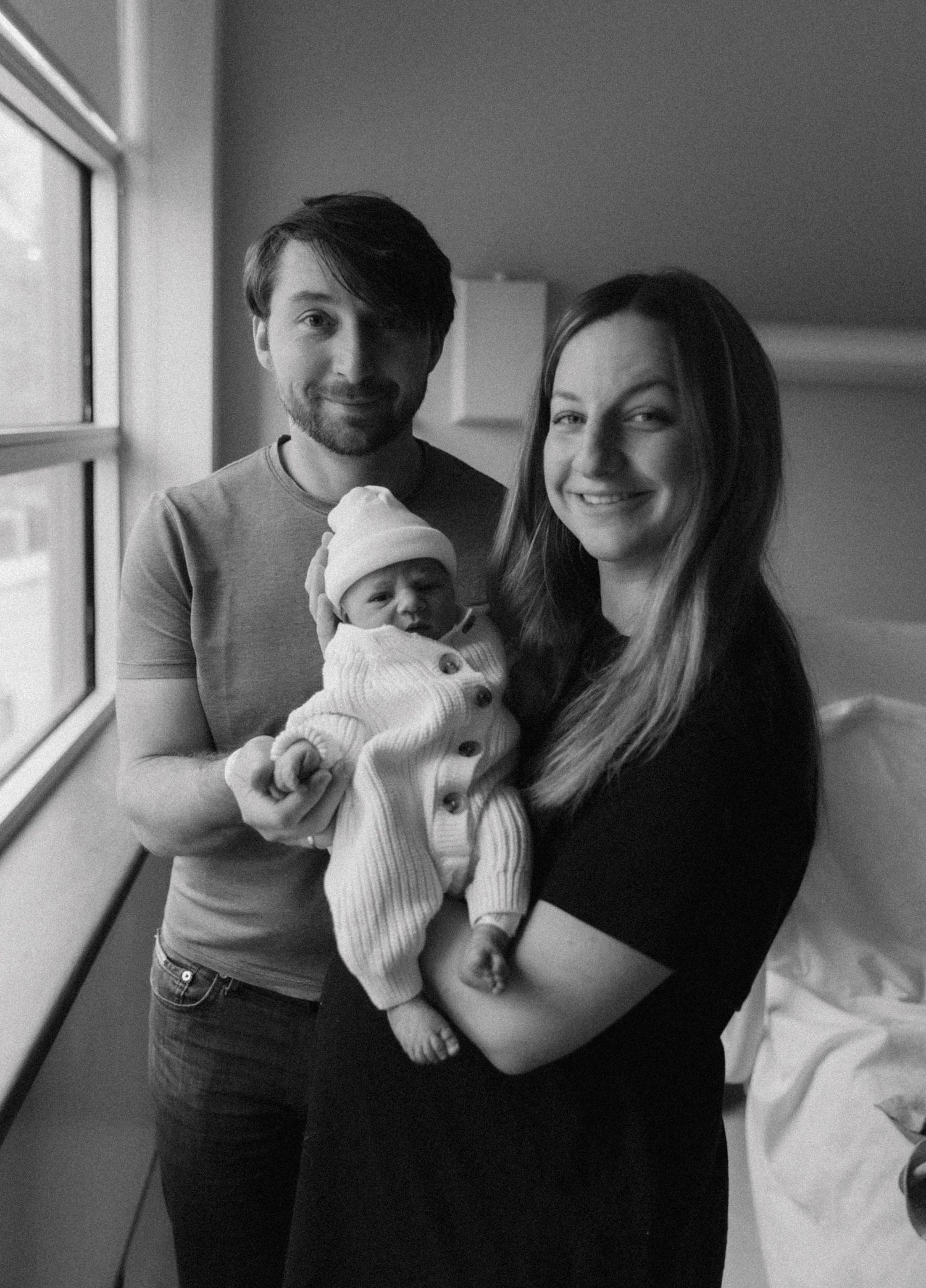 London Ontario Fresh 48 photographer capturing newborn and mother bonding in hospital after birth
