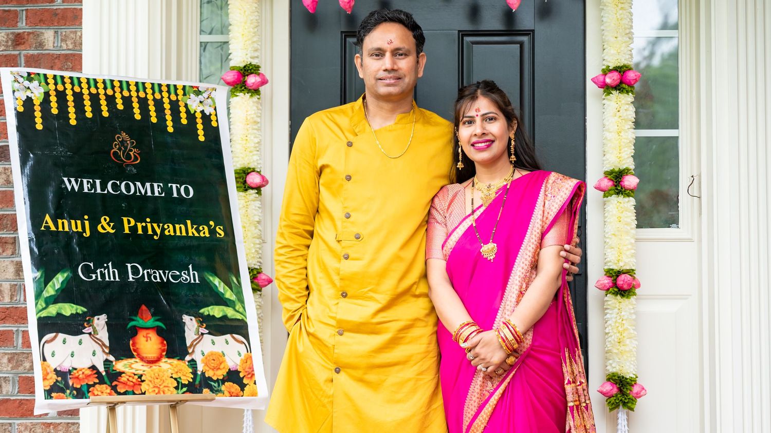 Couple celebration during their housewarming party captured by ek-framedmemories