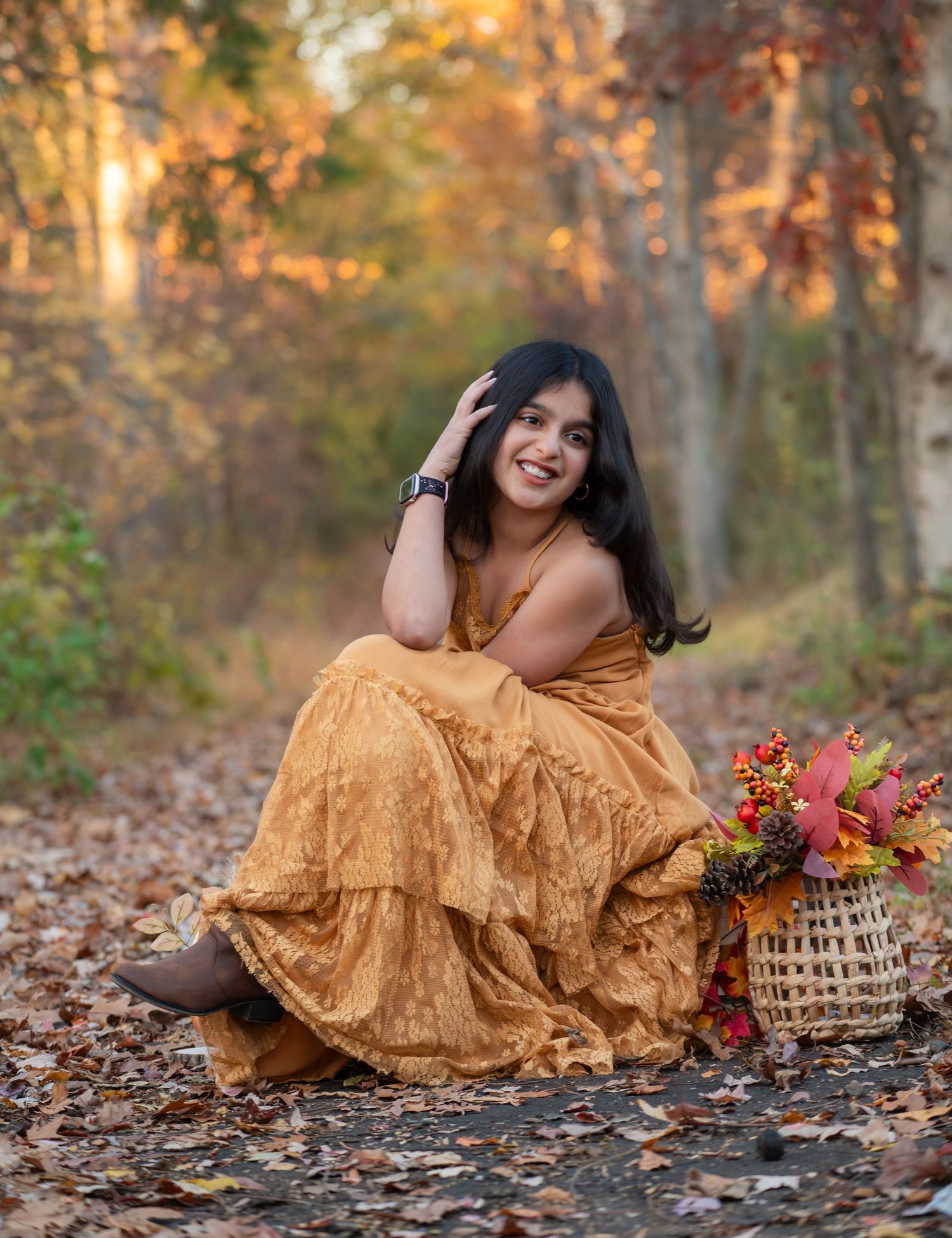 Family photographer capturing fall portraits in Aldie Virginia