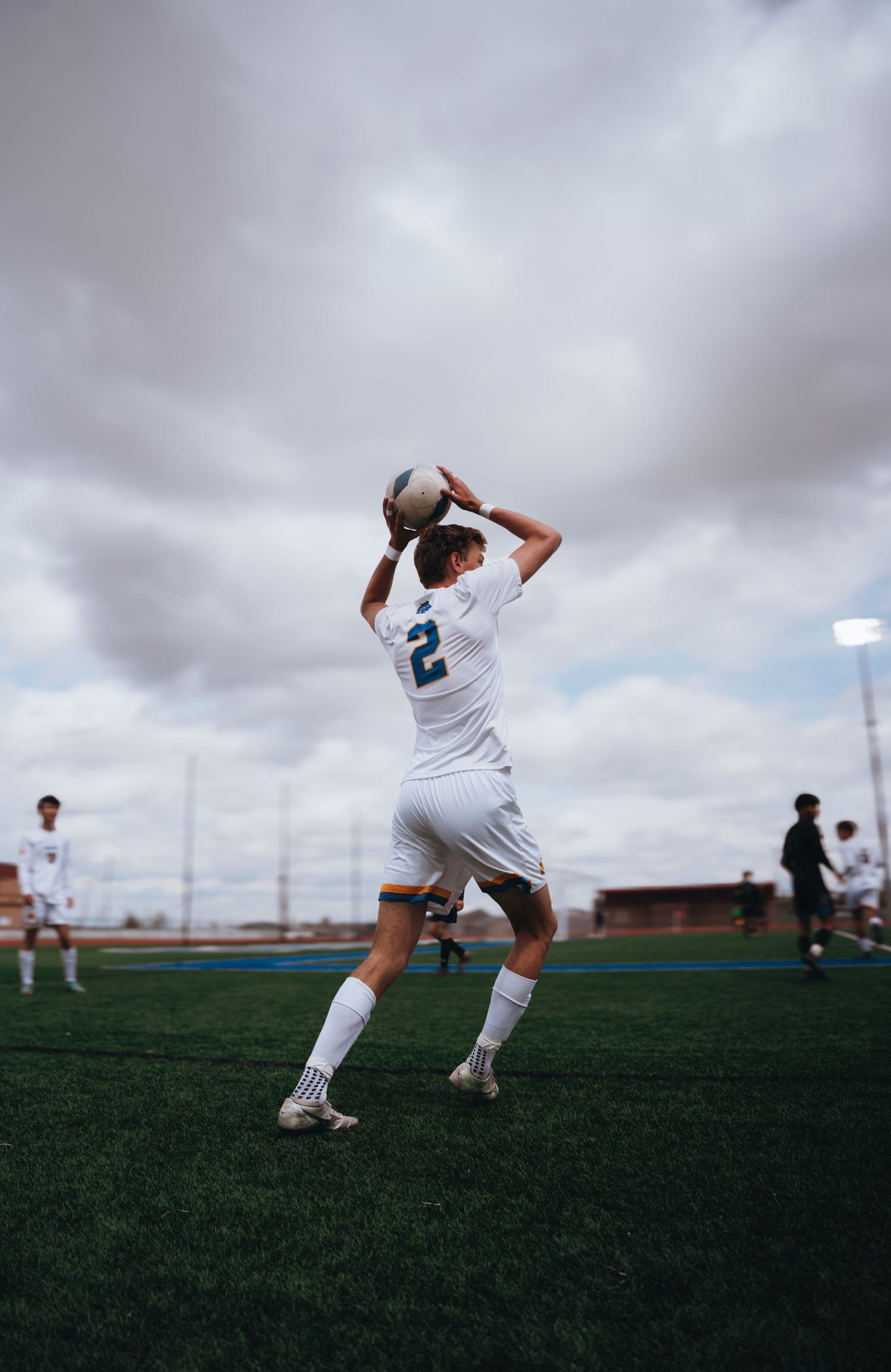 Sheridan High School Mens Soccer Team Playing At an Away Game.