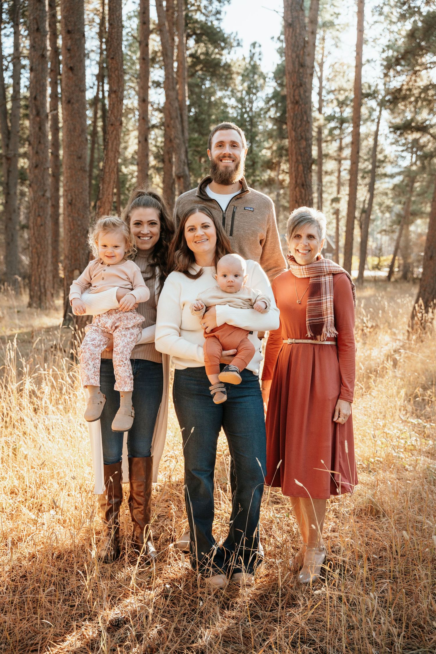 Family Photo In the Woods of Story Wyoming.