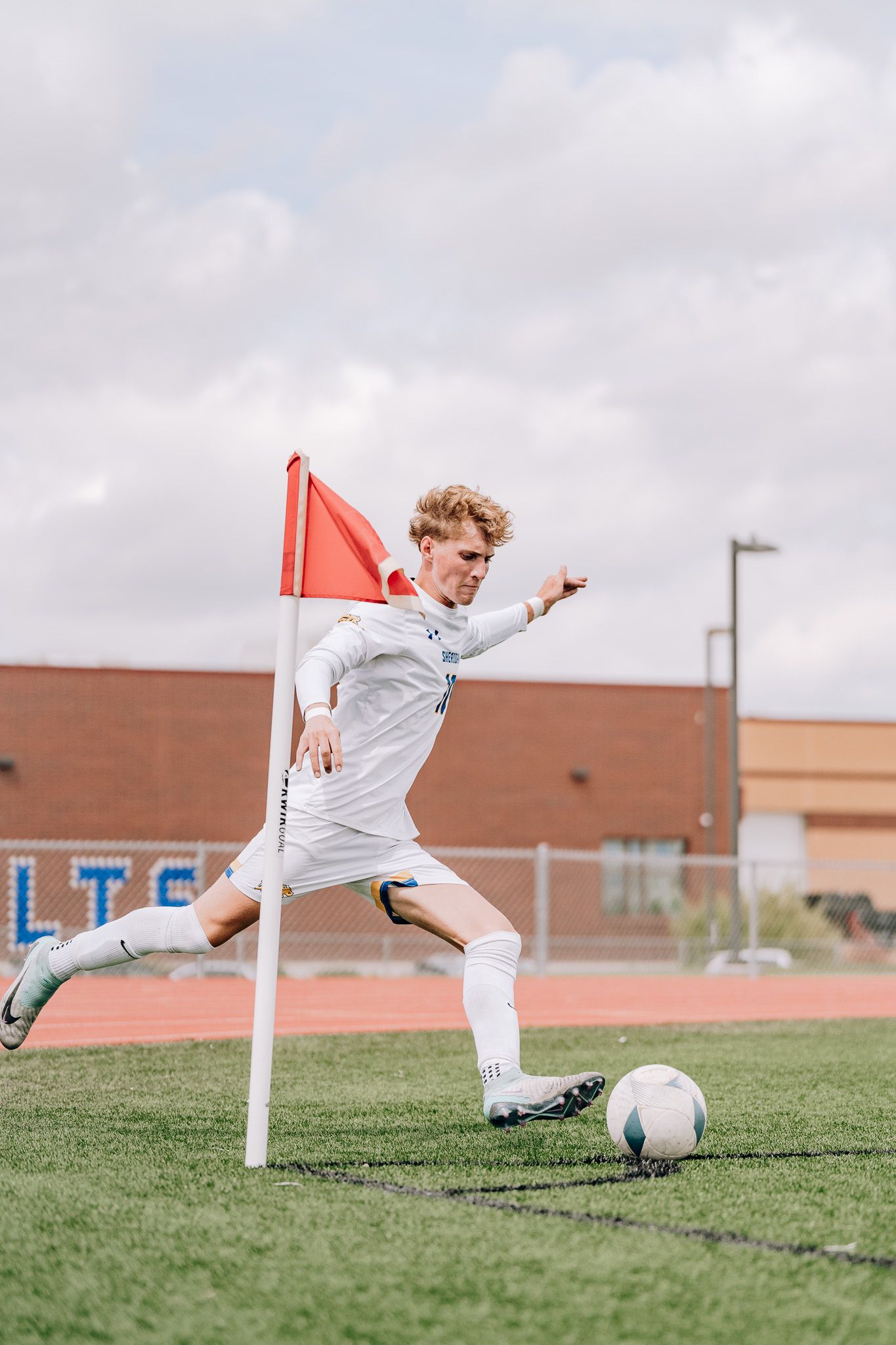 Sheridan High School Mens Soccer Team Playing At an Away Game.