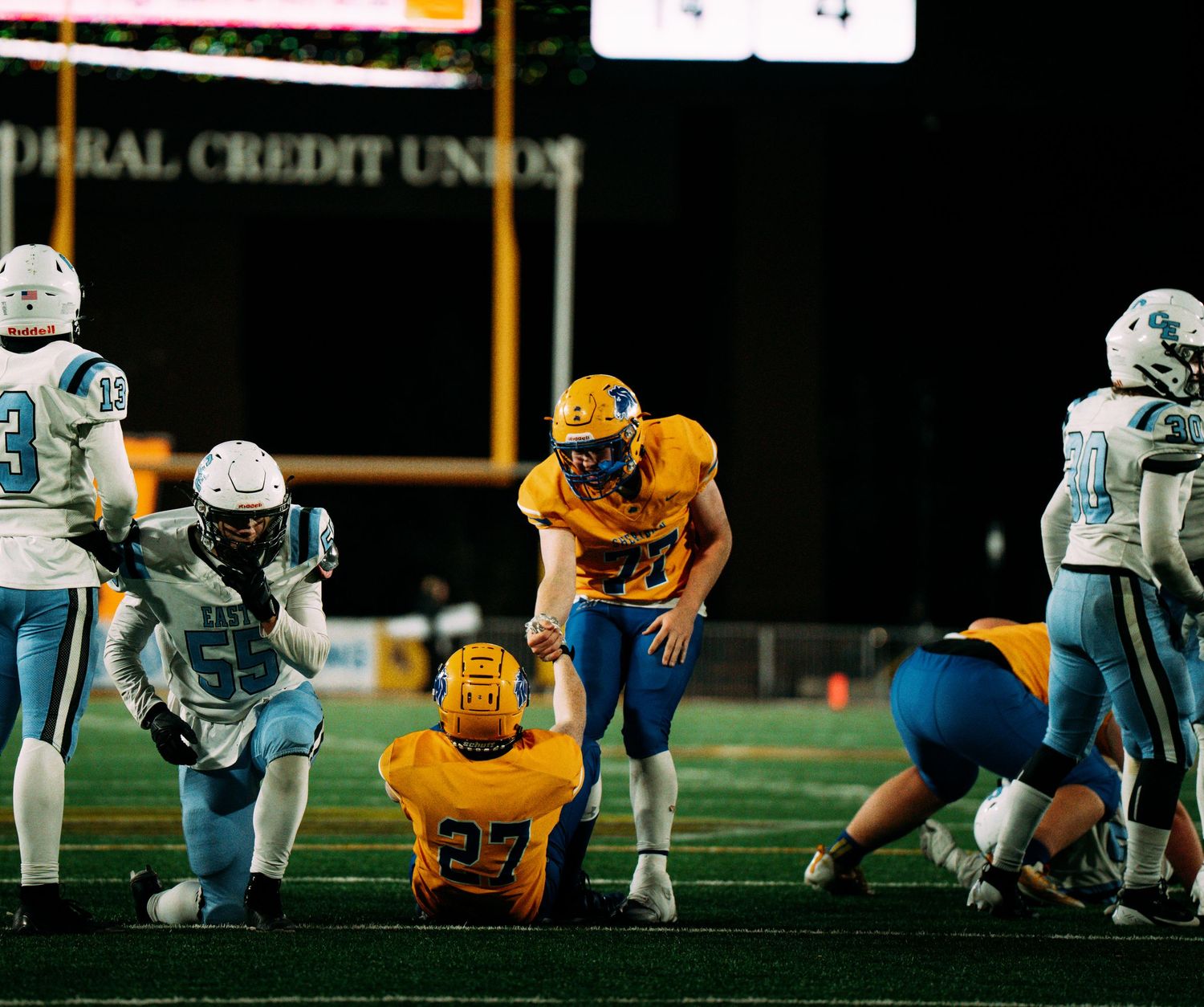 Football at the University of Wyoming, Sheridan High School Playing at State.