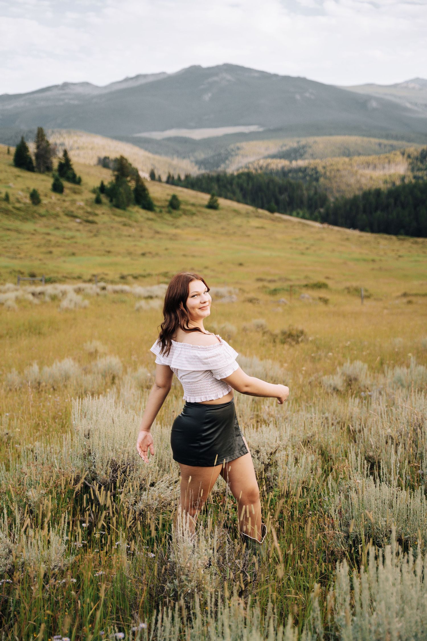 Girl walking away from the camera