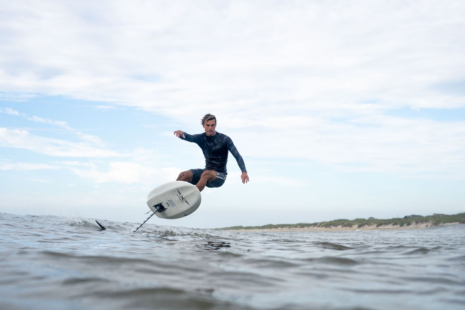 James Jenkins is carving waves in hatteras