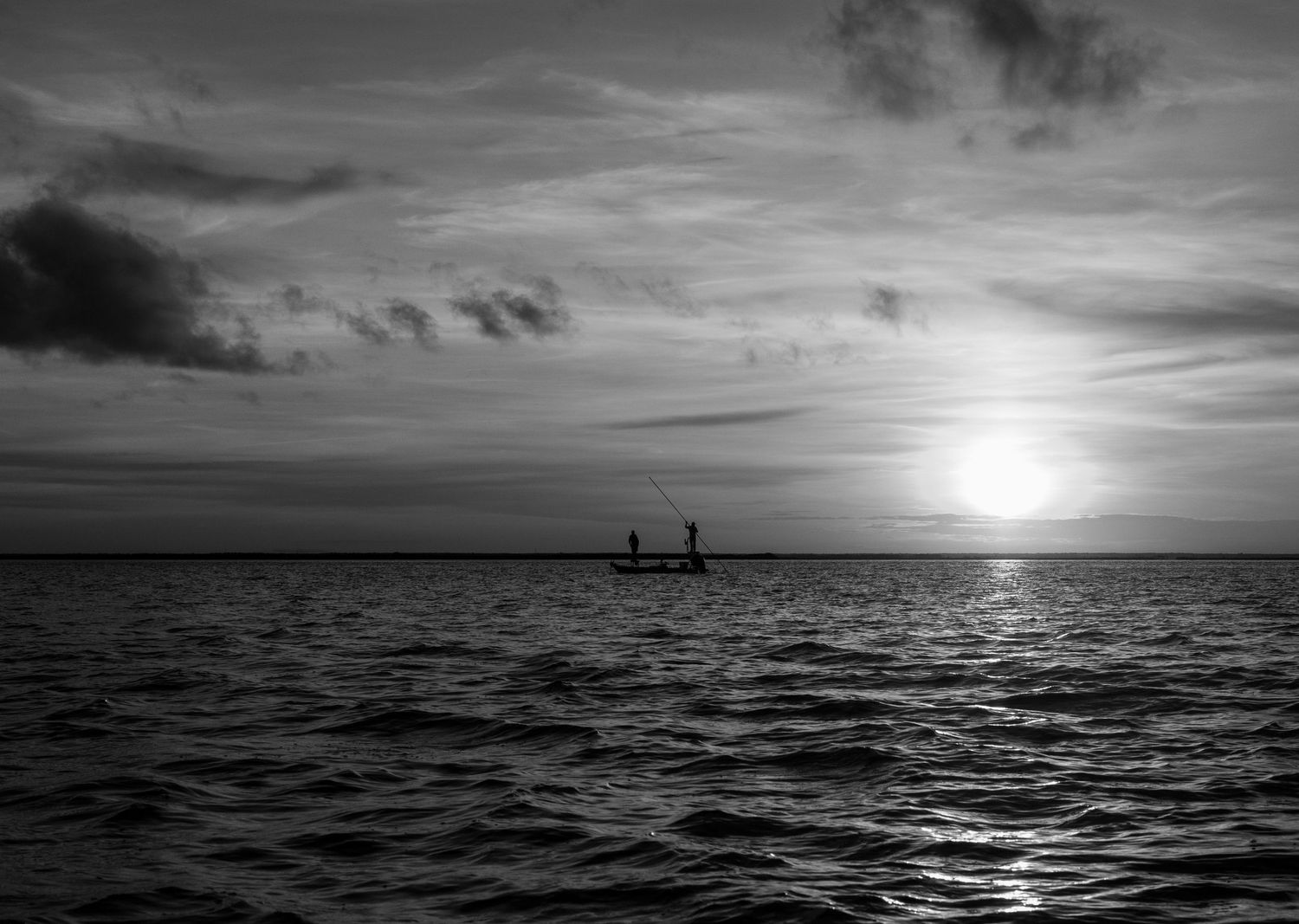 Skiff at Sunrise