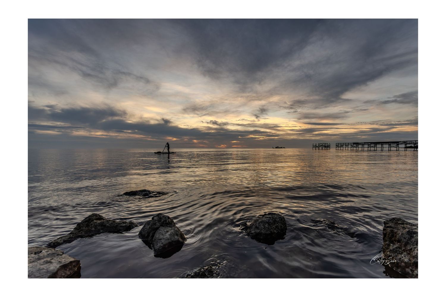 SS-032 — Paddleboard at Sunset