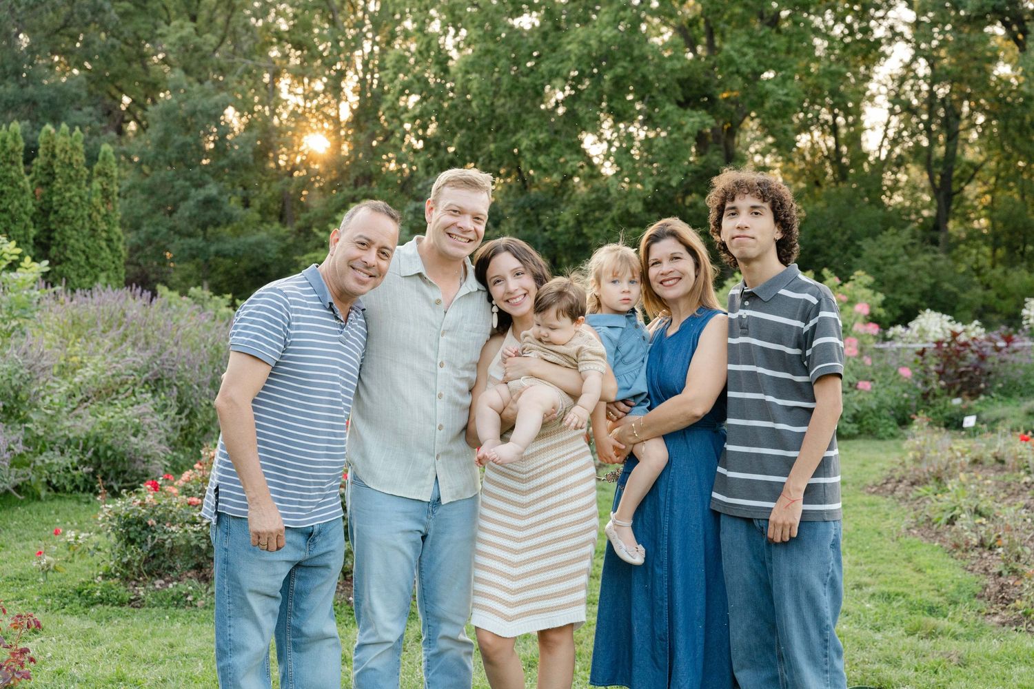 extended family photo during family session in Lakeville