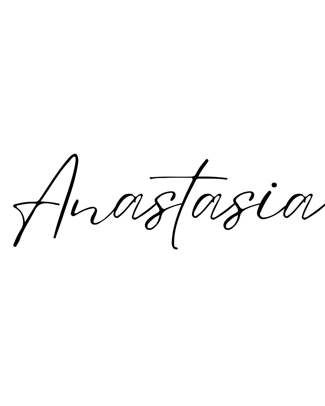 signature that says Anastasia