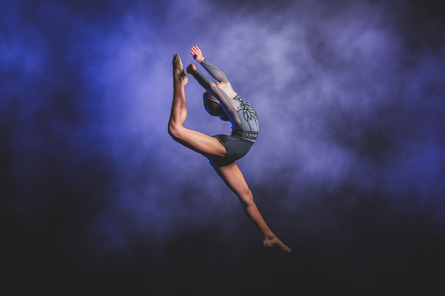 dancing professional girl show casing a dance move