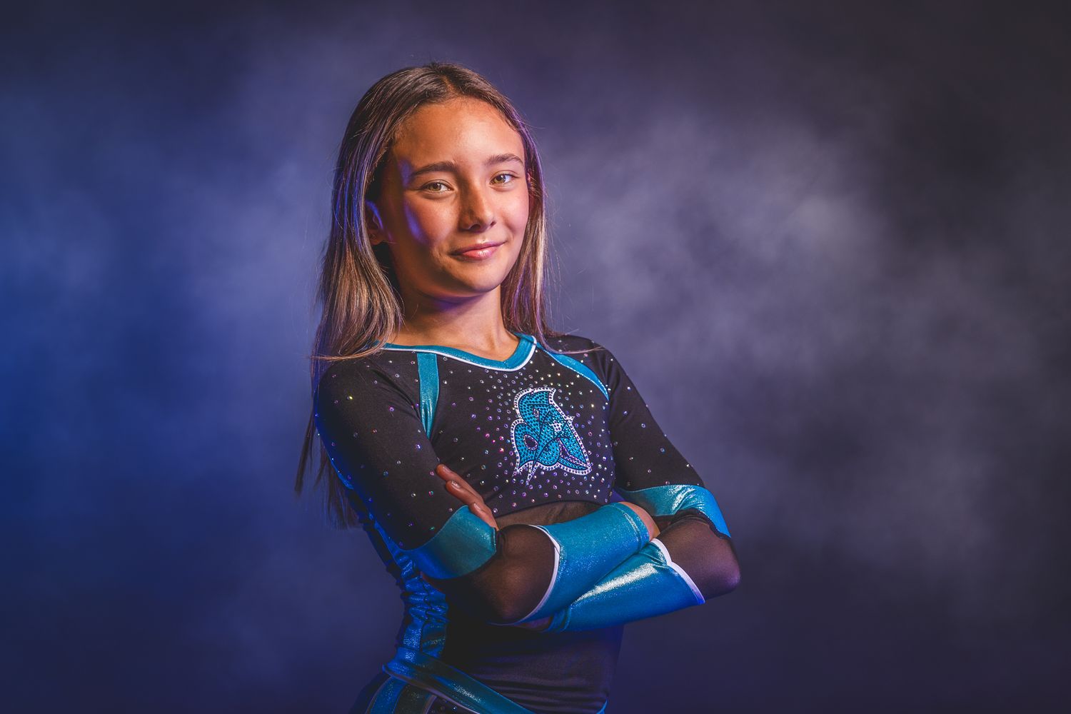 cheerleader looking confident