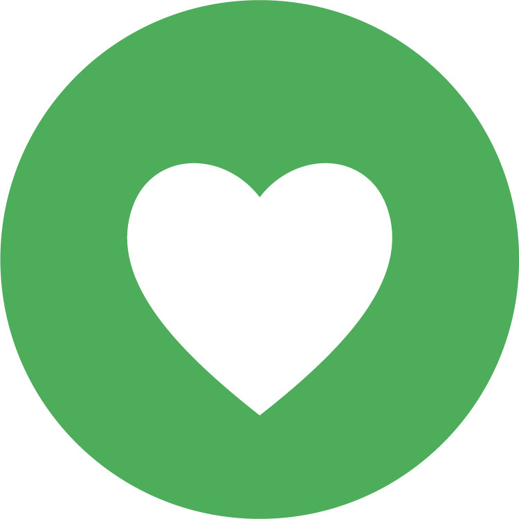 White heart shapes arranged in a circle pattern on a bright green background create a minimalist design.