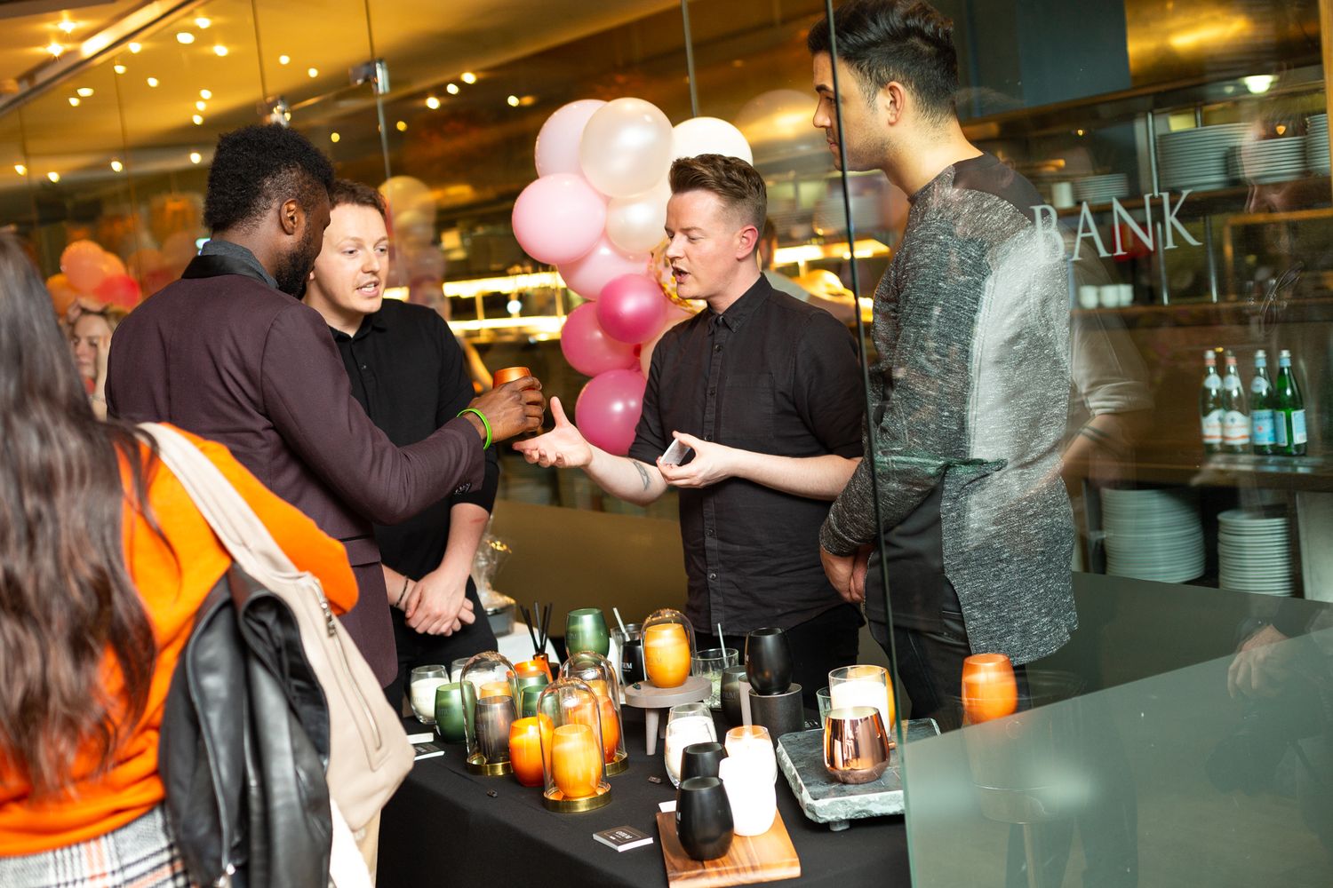 an event where customers are being wowwed by business
