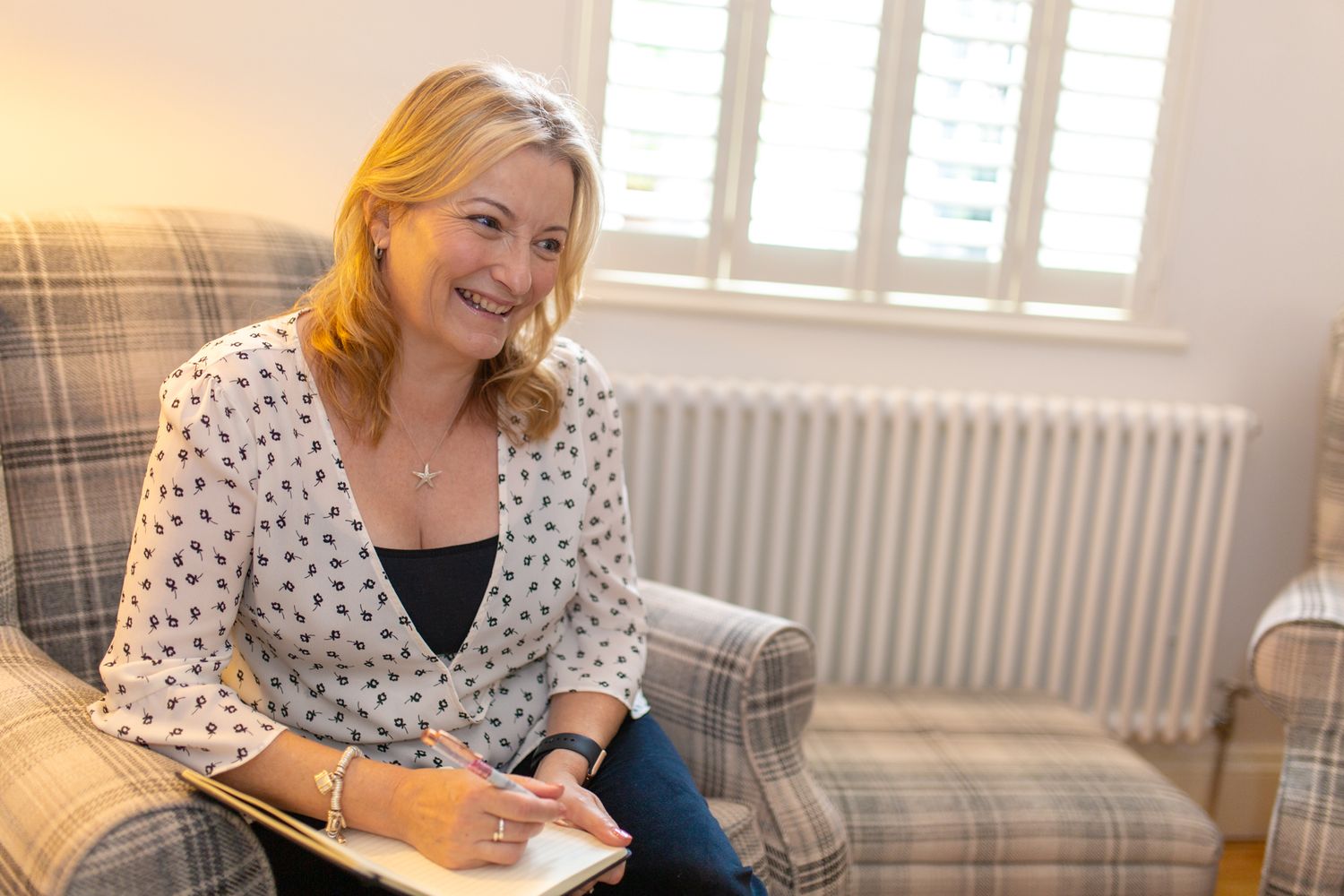 female professional at work in an interview