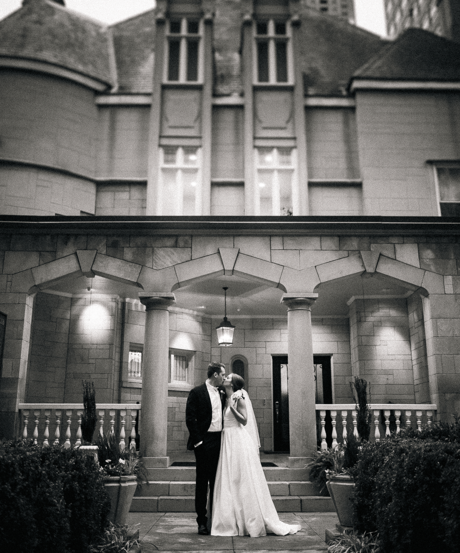 Formal bridal portrait during January wedding at Wimbish House in Atlanta, GA.