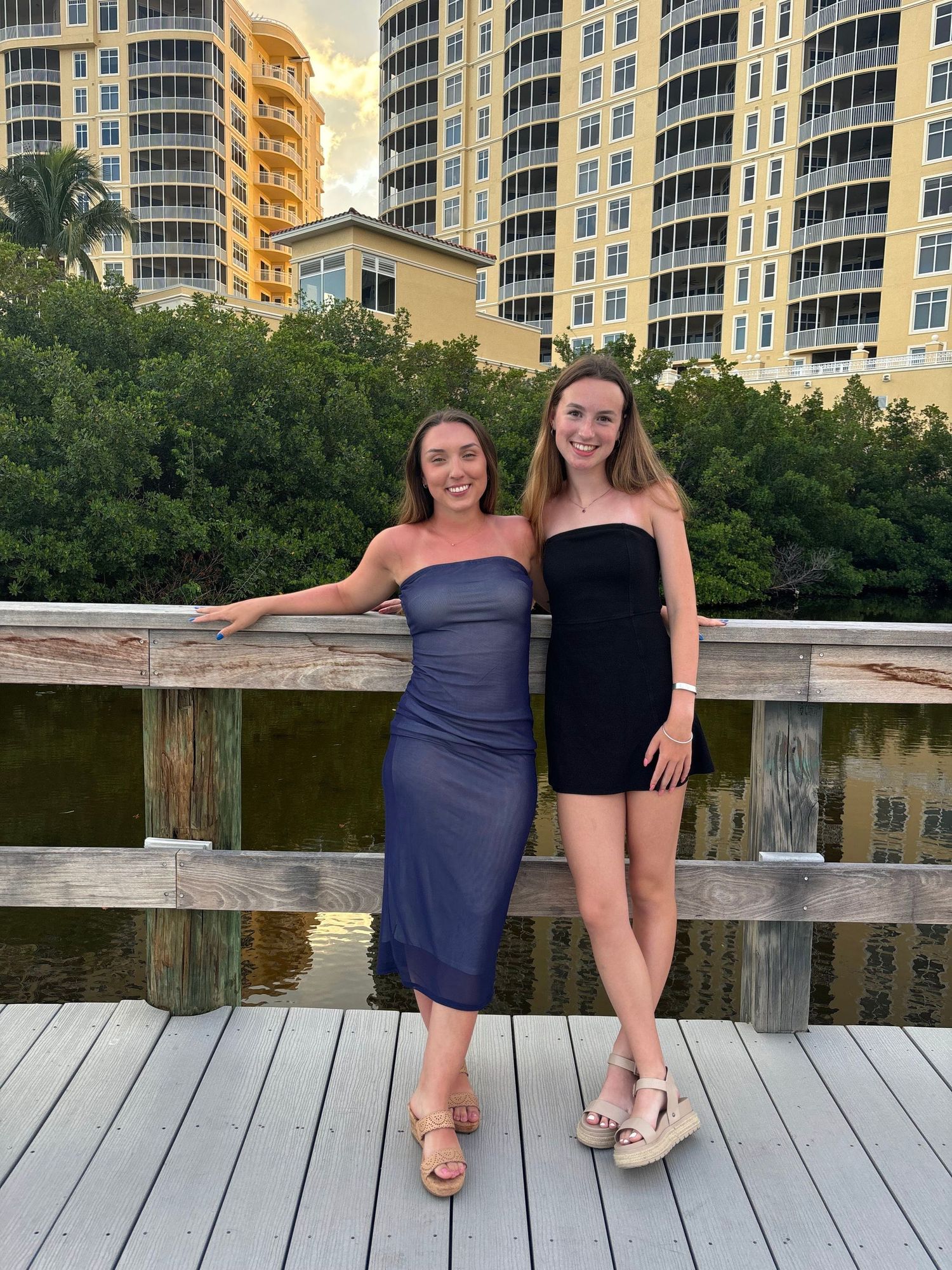 Hailey and her cousin Abby in Florida in 2025.
