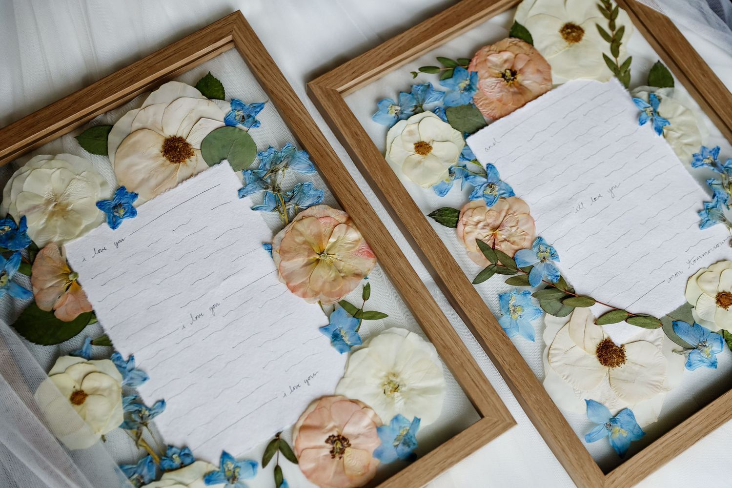 11x14 flower preservation pressed flower frame vows