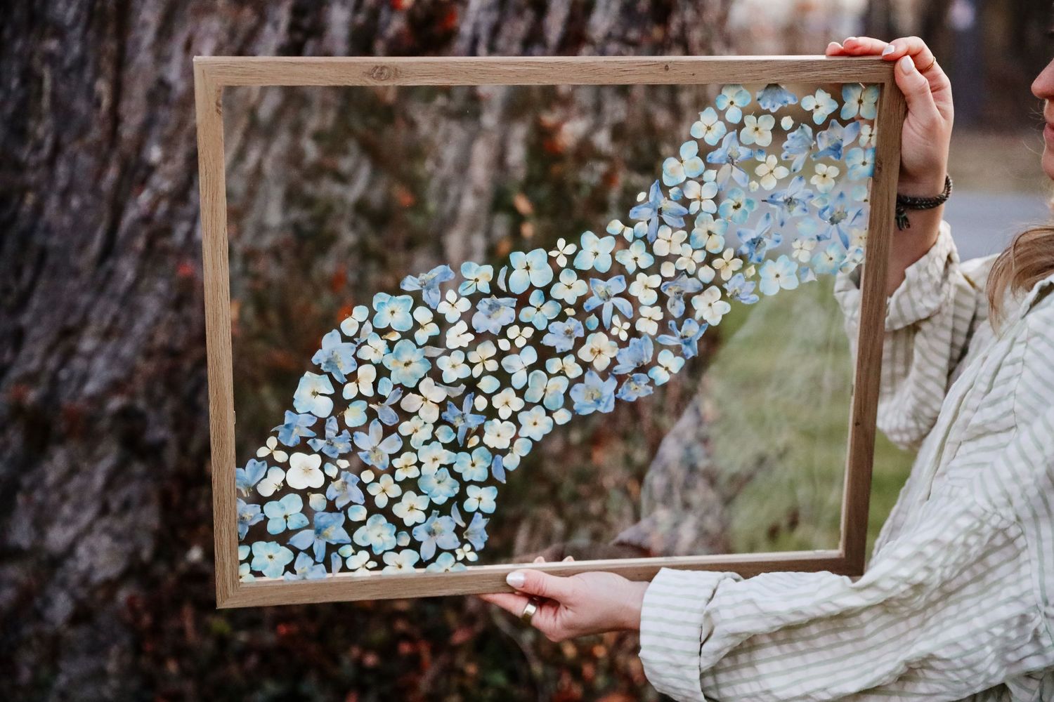 16x20 flower preservation pressed flower frame