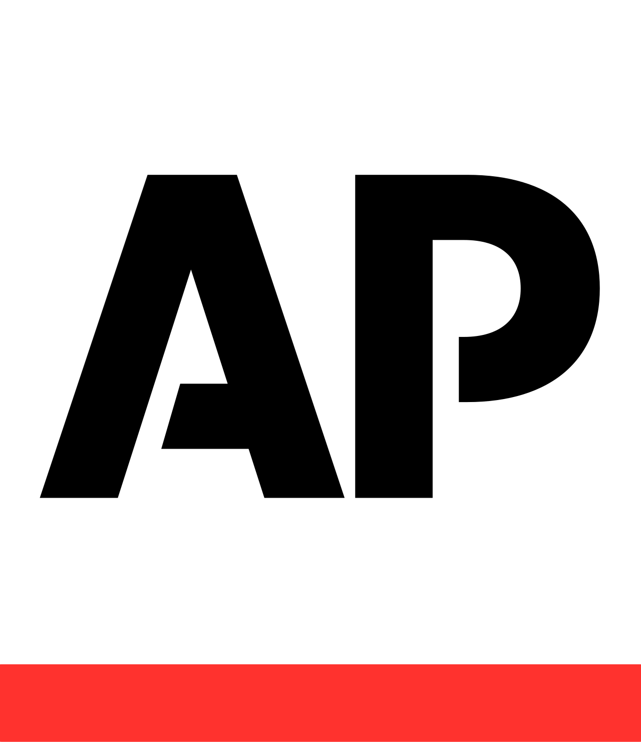 The Associated Press (AP) logo in bold black letters on white background with a red bar at the bottom.